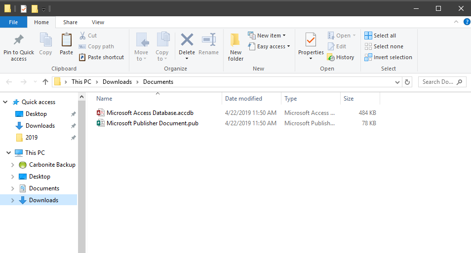 Windows File Explorer: View Restored Files